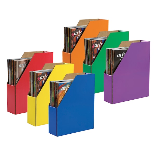 Pacon Classroom Keepers Magazine Holders, 6 Assorted Colors P001327 - main